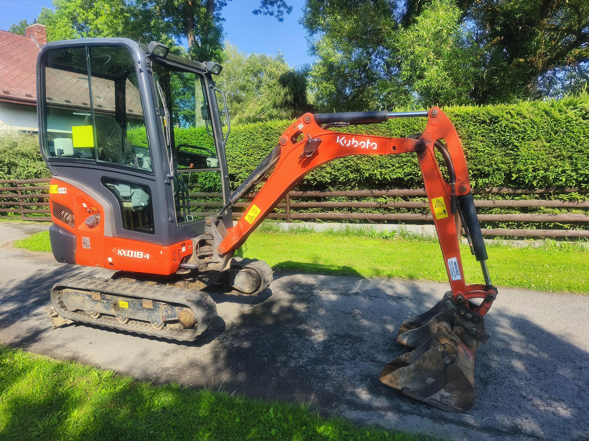 Minibagr Kubota KX018-4, rok 2021, 2300mth 3x lžíce