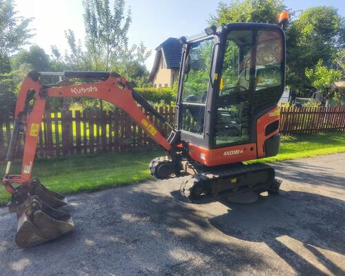 Minibagr Kubota KX018-4, rok 2021, 2300mth 3x lžíce