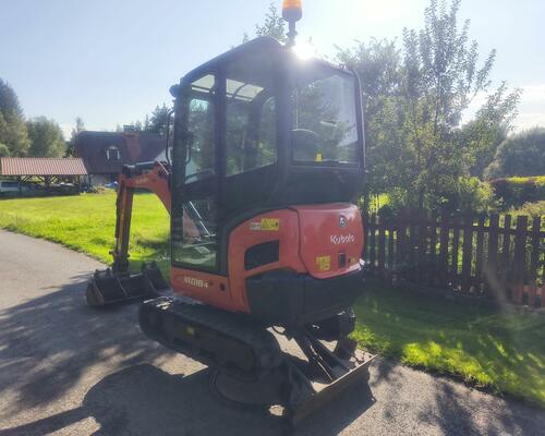 Minibagr Kubota KX018-4, rok 2021, 2300mth 3x lžíce