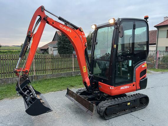 minibagr Kubota KX019-4 hyd.podvozek+svahovka, 2t