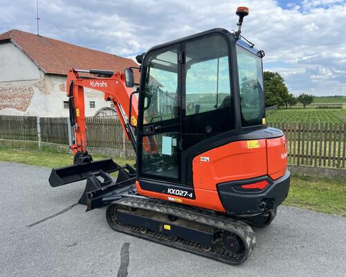 Minibagr Kubota KX027-4 / 3režimi průtoku,3xlžíce