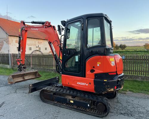 minibagr Kubota KX037-4 hyd.svahovka/pouze 1400mth