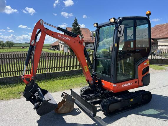 Minibagr Kubota KX 018-4 hyd.podvozek/pouze 1900mh