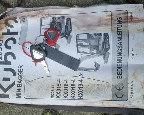 Minibagr Kubota KX 019-4 Hyd svahovka 1900 MthM