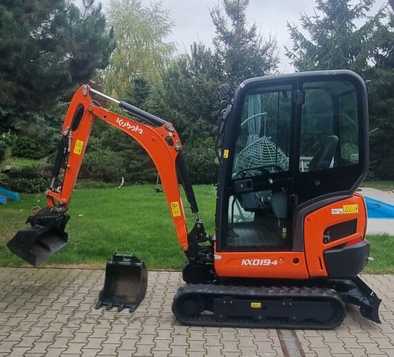 Minibagr Kubota Kx 019-4G pouze 13800MTH r.v. 2022  Minibagr Kubota Kx 019-4G pouze 13800MTH r.v. 2022