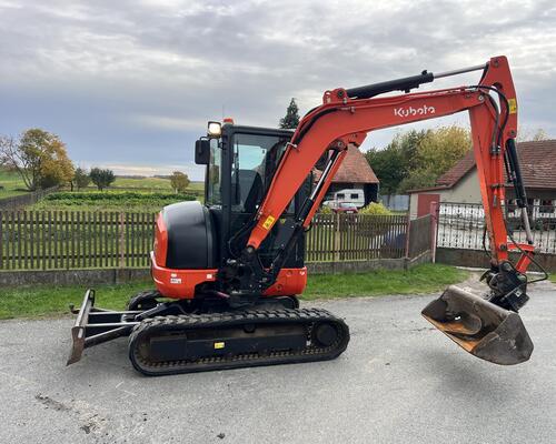 minibagr Kubota KX 042-4 hyd.svahovka, 4,5t / TOP