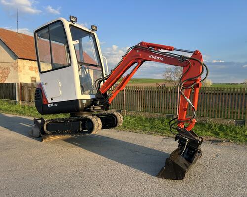 Minibagr Kubota KX 36-2G hyd. svahovka + podkop