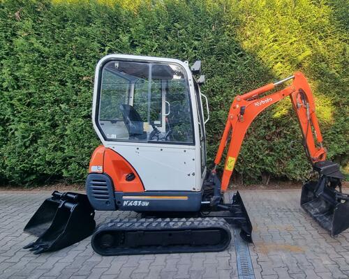 Minibagr Kubota Kx 41-3 hyd. svahovka + 2 podkop