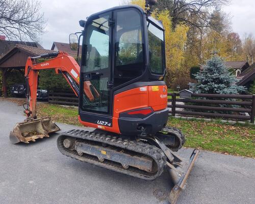 MINIBAGR KUBOTA U27-4 | ROK 2018 | 3 000 MTH | NOVÉ PÁSY