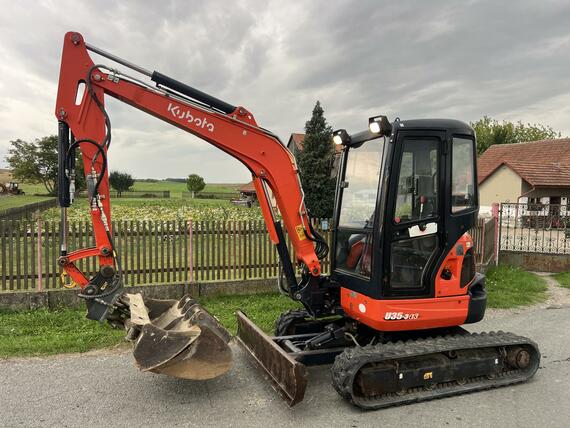 minibagr Kubota U 35-3a3 hyd.svahovka+podkopy,3,6t