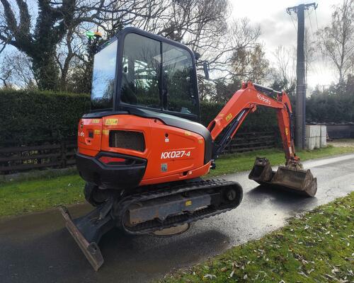 Minibagr minirypadlo Kubota KX027-4, 2200mth, r.v. 2019 TOP