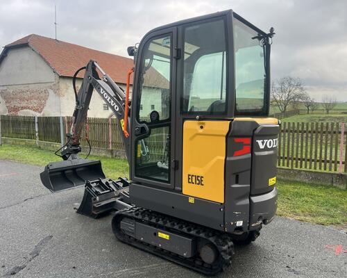 Minibagr VOLVO EC 15e pouze 713mth, hyd. svahovka