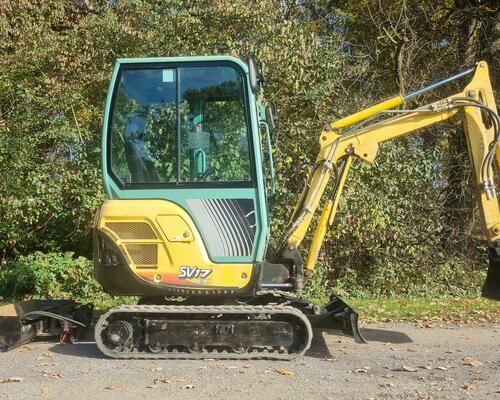 Minibagr Yanmar SV17EX 1.9T Hyd, svahovka+ podkop 2450Mth