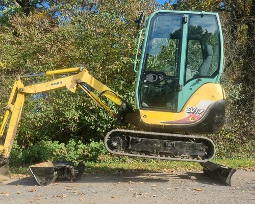 Minibagr Yanmar SV17EX 1.9T Hyd, svahovka+ podkop 2450Mth