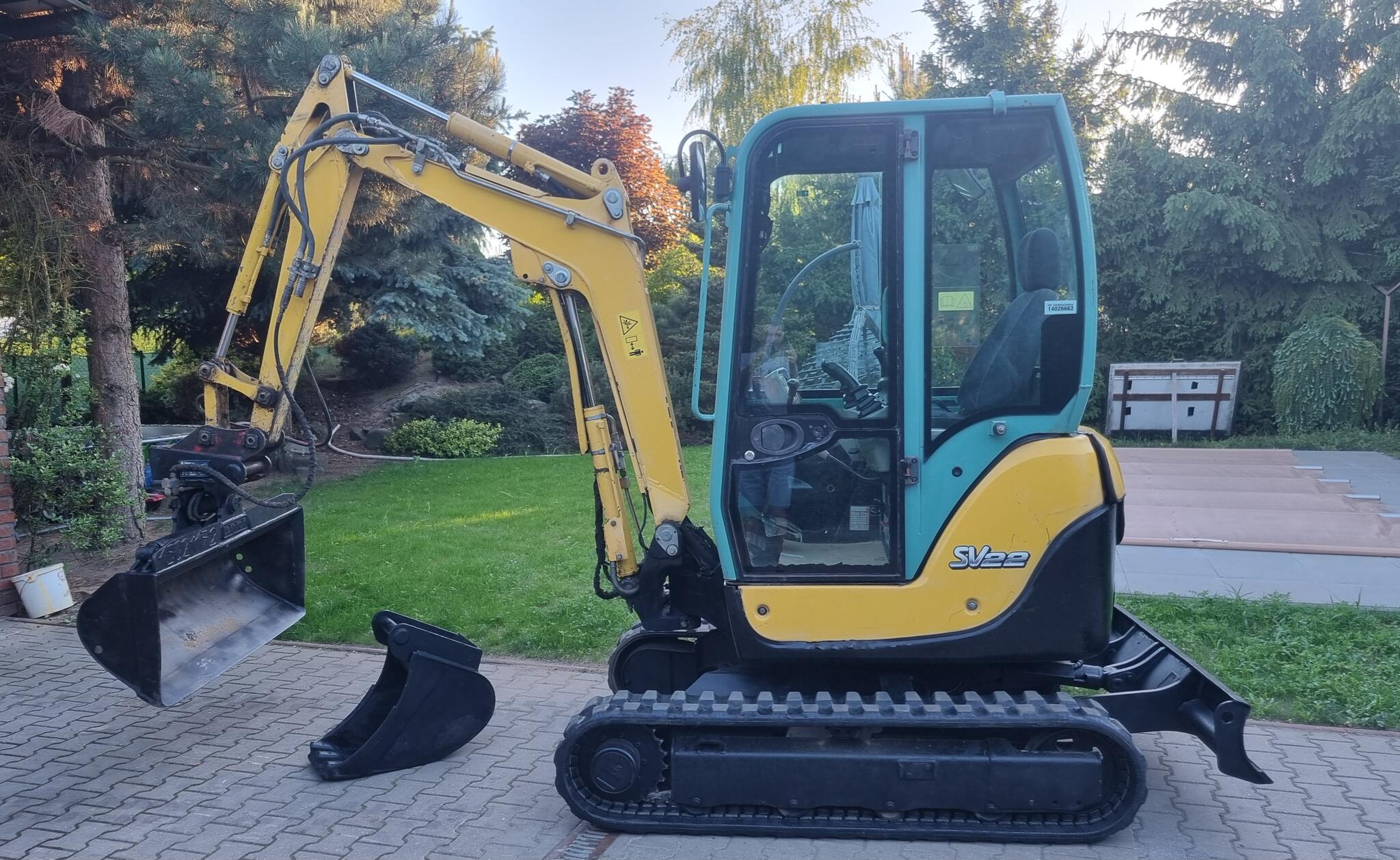 Minibagr Yanmar SV22 vaha 2.2T hyd. svahovka podkop