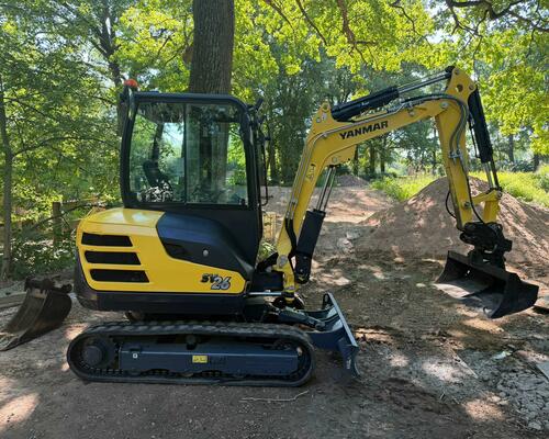 Minibagr Yanmar SV26 Hyd. Svahovka podkop 30