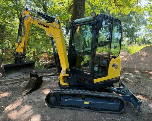 Minibagr Yanmar SV26 Hyd. Svahovka podkop 30
