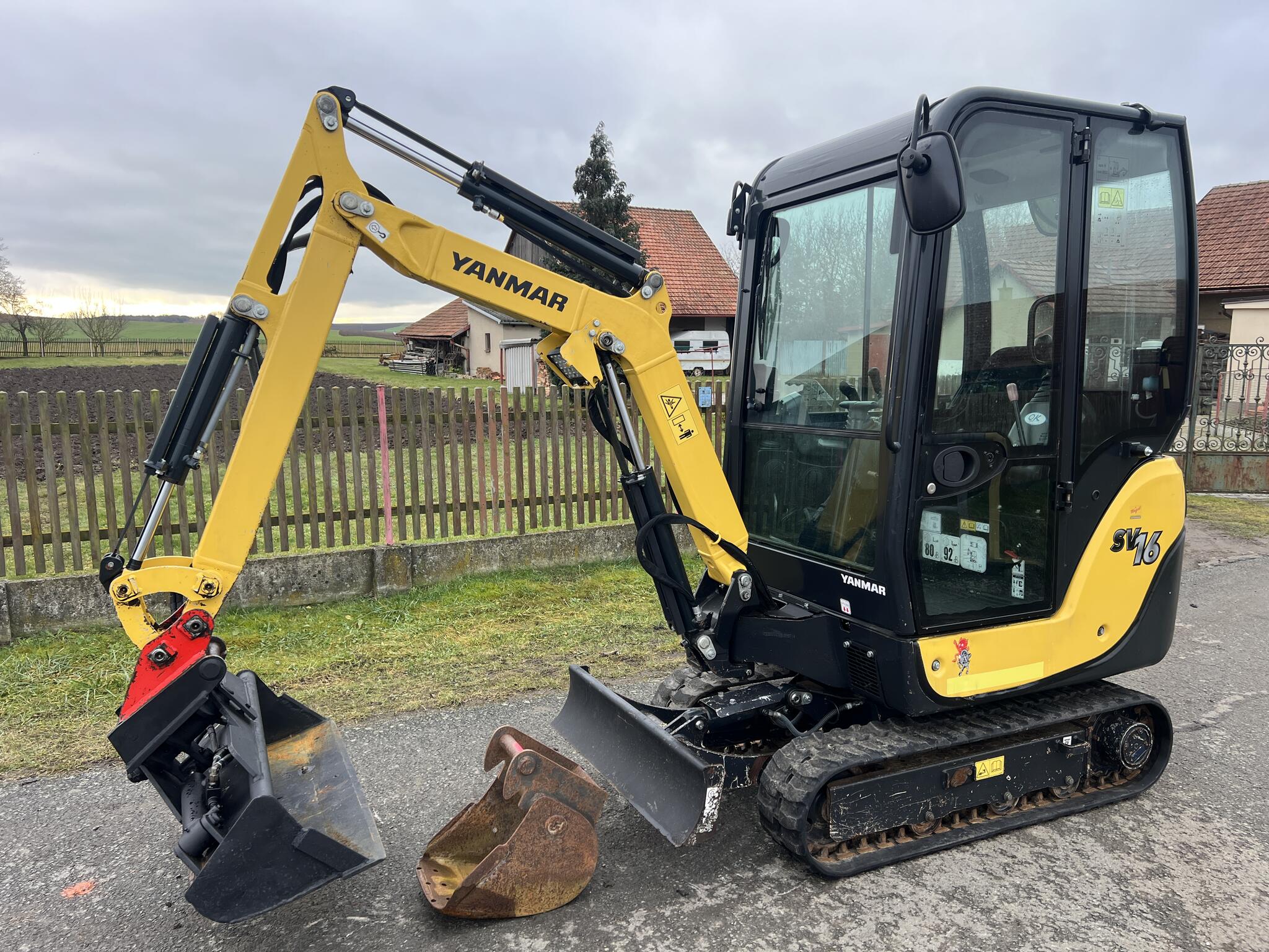 Minibagr Yanmar SV 16 hyd.svahovka/pouze 1tis.mth