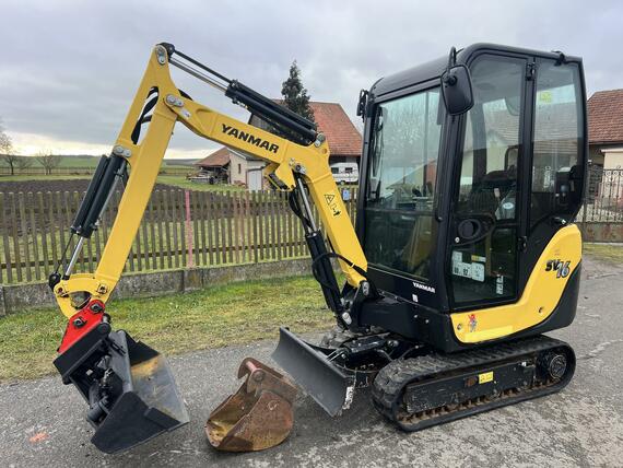 Minibagr Yanmar SV 16 hyd.svahovka/pouze 1tis.mth