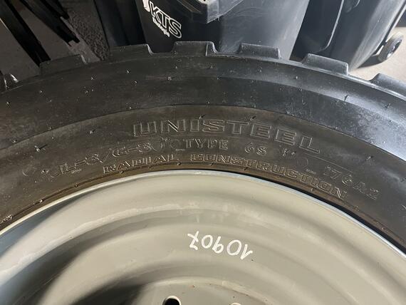 SADA 4ks zánovních kol Goodyear 17.5 R25 – jeté pouze 500 h (95% vzorek)