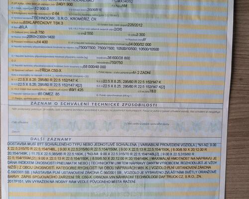 DAF CF + tandemový přívěs