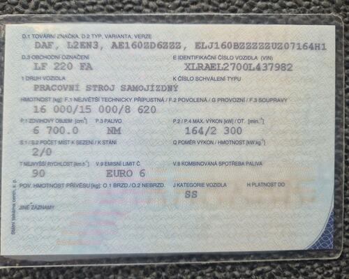 Daf LF 55 220 Zametací vůz Euro6