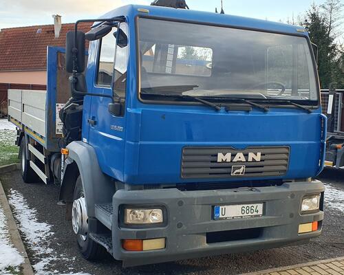 MAN LE 15.220 valník s hydraulickou rukou