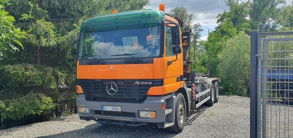 Mercedes Actros 2640 6x4 nosič kontejneru s hydrauluickou rukou, TOP stav