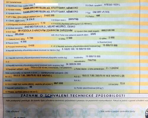 Mercedes Atego 1529 +CTS