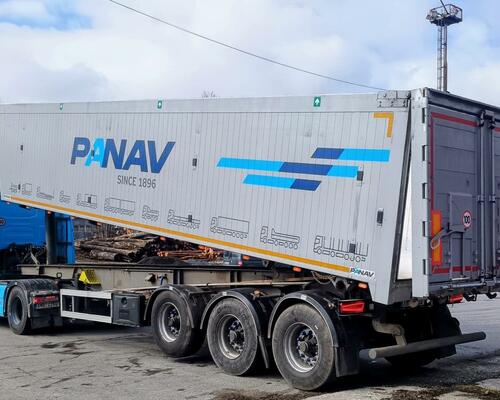 PANAV 50 m3 velkoobjemový sklápěcí návěs / trojkombinace / TOP STAV