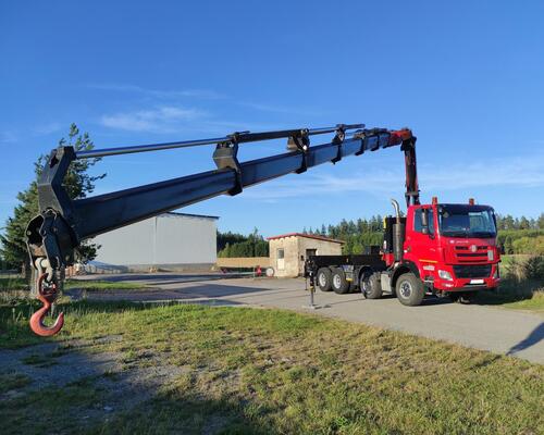 TATRA Phoenix 8x6 - nosič kontejnerů + SILNÁ hydraulická ruka