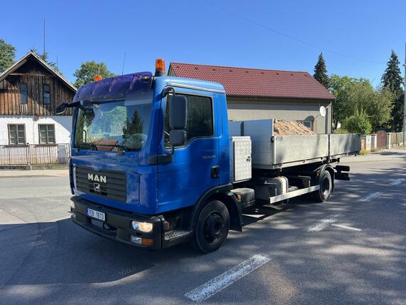Třístranný sklápěč MAN TGL 8-210ps/pouze 106tis.km