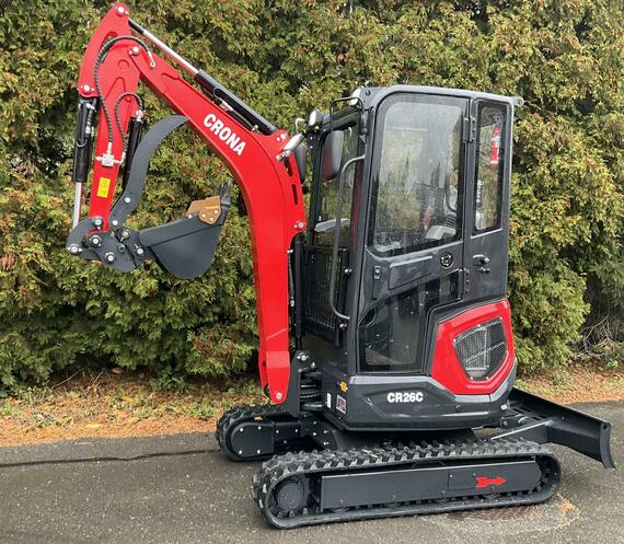 Bagr CR26C s vyhřívanou kabinou, Kubota motor