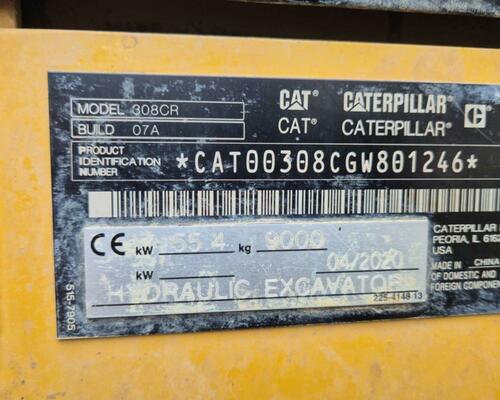 CAT 308-07 CR CAT 308-07 CR