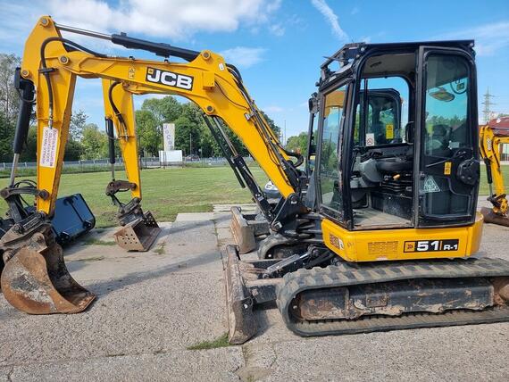 JCB 51R-1 2019 refuel pumpa, hydraulická svahovka 