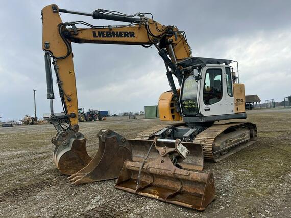 LIEBHERR R 924 LITRONIC COMPACT+ 2 X PODKOPOVÁ LŽÍCE a HYDRAULICKÁ SVAHOVACÍ -8000 MTH