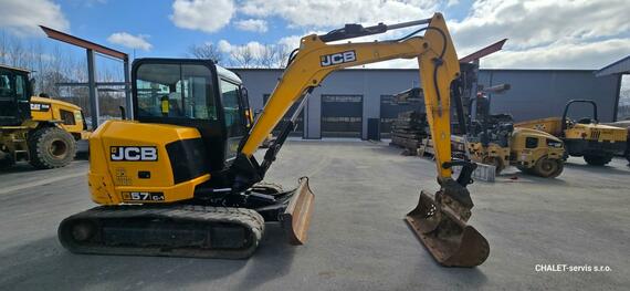 Minibagr JCB 57C-1, r.v. 2020, 1573 mth, nové pásy 
