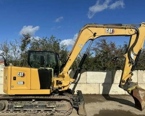Pásový bagr CAT 308 CR, rok výroby 2019, 3526 motohodin