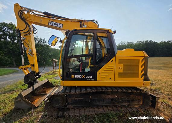 Pásový bagr JCB 150X, r.v. 2022, 3.676 mth, 3x dělený výložník 