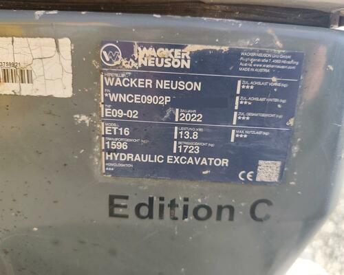 Pásový bagr Wacker Neuson ET 16 Edition C