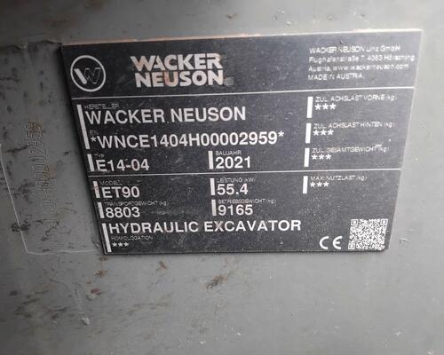 Wacker Neuson ET90 Max.výbava