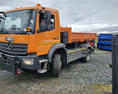 Hákový kontejner na bagr/suť - vana 420x220 cm