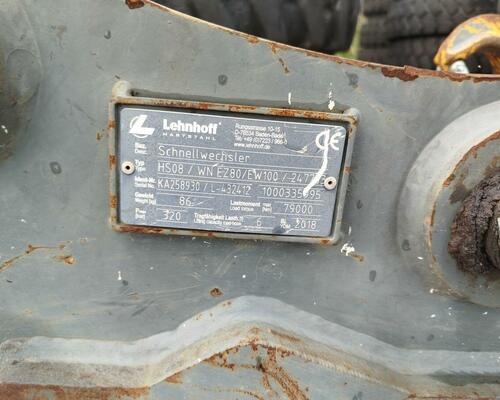 Hydraulický rychloupínák zn:Lehnhoff HS 08 na Wacker