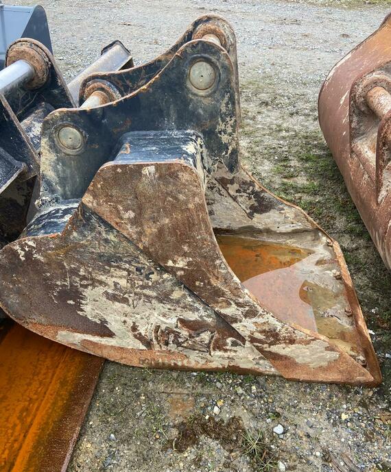 Lžíce 60 cm s radlicí, Rhinox pro Cat 308, Yanmar VIO 80, Hitachi EX 60-3, Komatsu PC88, Komatsu PC80