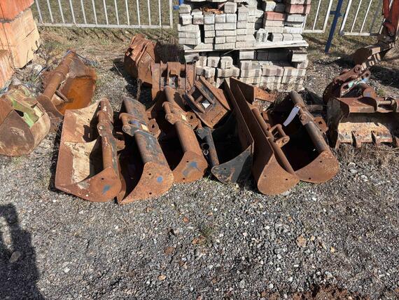 podkopové a svahovací lžíce na minibagry 1t-3,5t