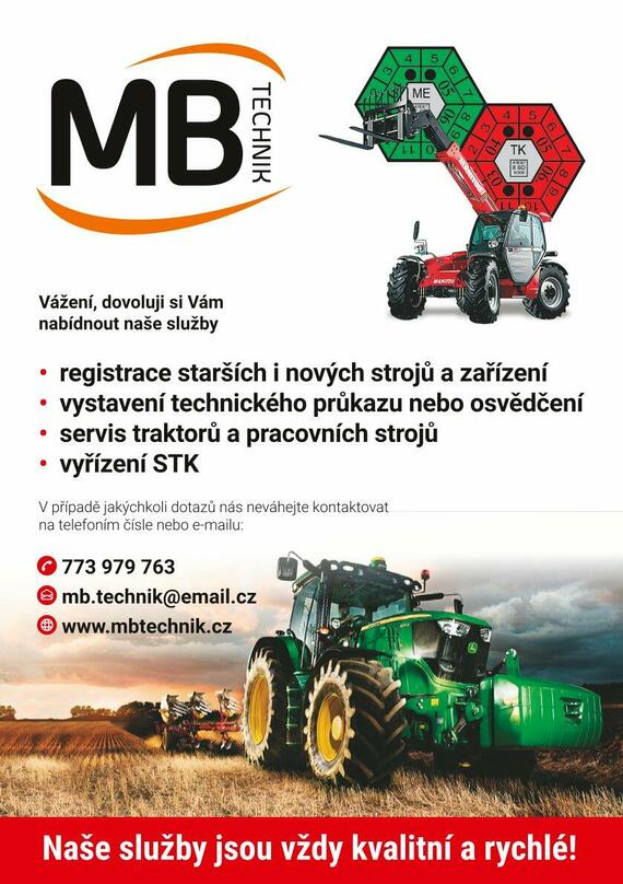 Registrace a schválení pracovních i zemědělských strojů