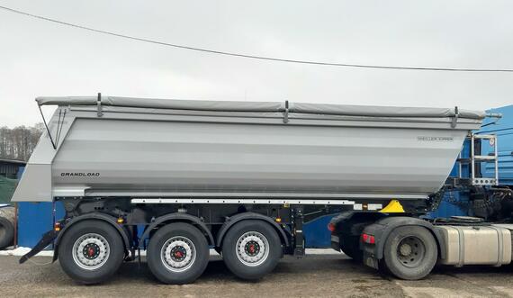 MEILLER 26 m3 / NOVÝ - IHNED K ODBĚRU / 2x ZVEDACÍ NÁPRAVA /plachta / brzda finišeru / WABCO SmartBoard / rezerva