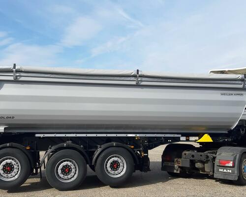 MEILLER 26 m3 / NOVÝ - IHNED K ODBĚRU / 2x ZVEDACÍ NÁPRAVA /plachta / brzda finišeru / WABCO SmartBoard / rezerva