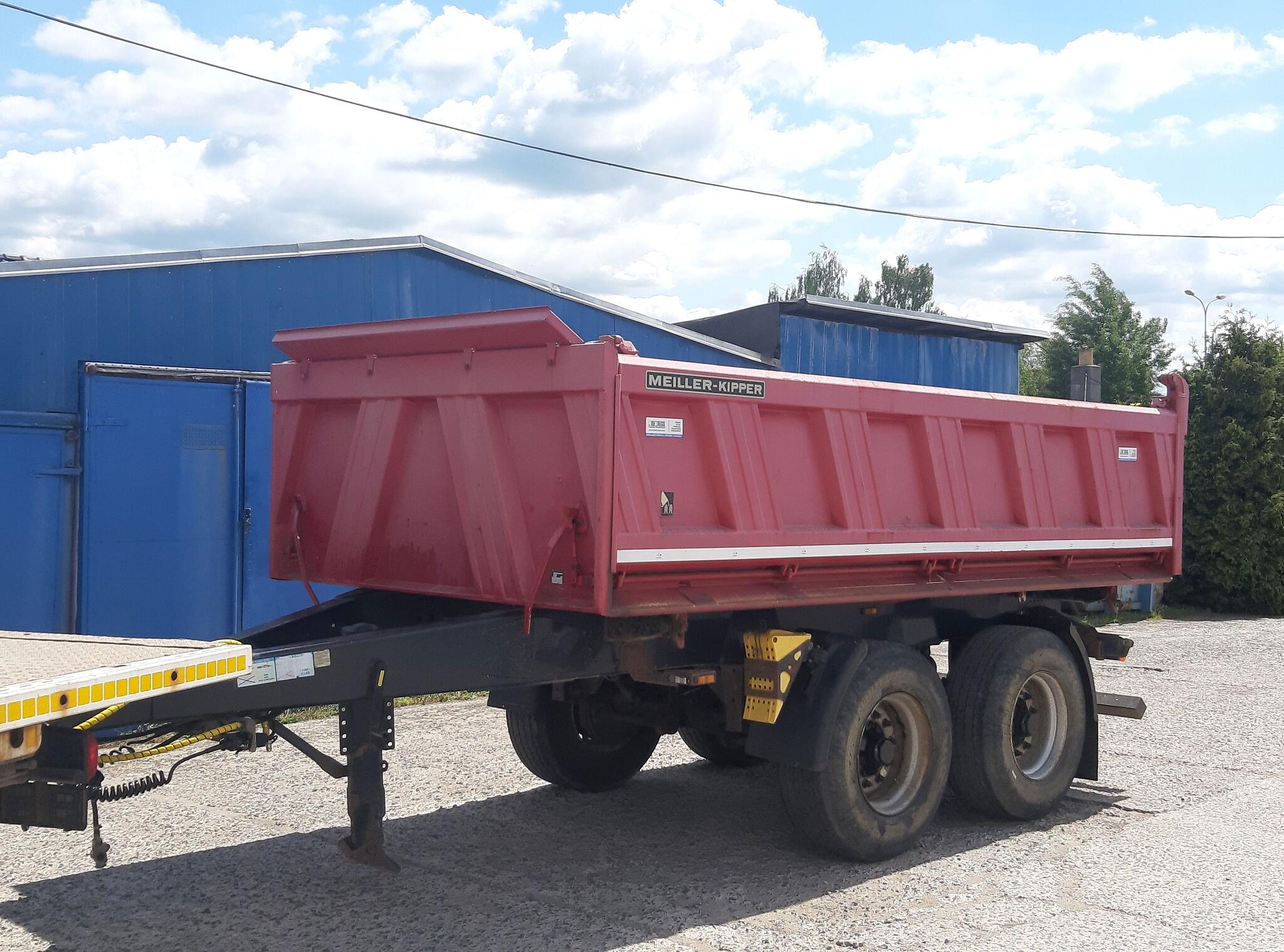 Tandemový sklápěcí přívěs MEILLER MZDA 1821 / NOSNOST 13.550 kg / BPW / bubny