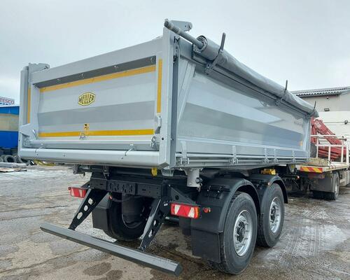 Tandemoý sklápěcí přívěs MEILLER MZDA 1822 M / plachta / rezerva / BPW / kotouče